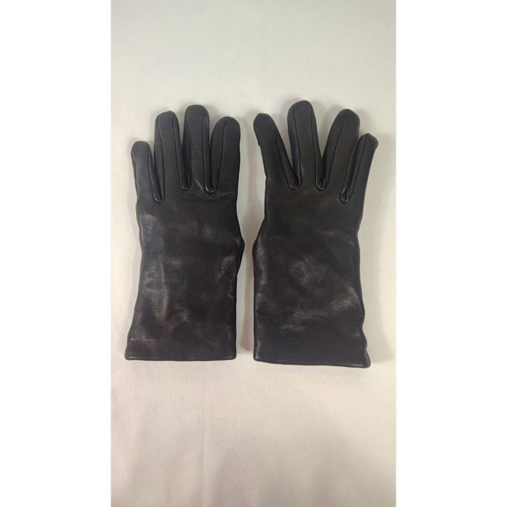 Quince Men Cashmere Lined Leather Gloves Black S
